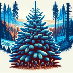 Blau Fichte